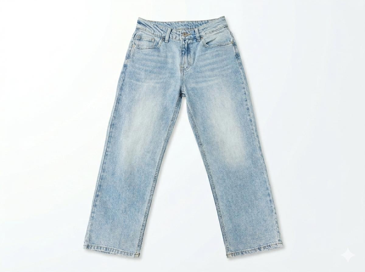 Blue Jeans White Bow