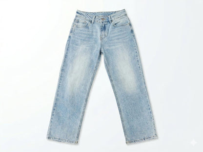 Blue Jeans White Bow