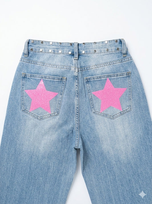 Blue Jeans Pink Star
