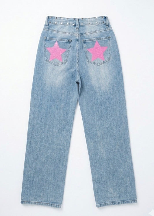 Blue Jeans Pink Star