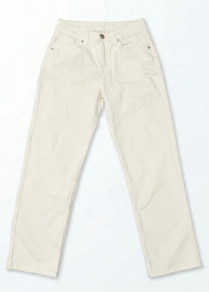 White Jeans White Bow