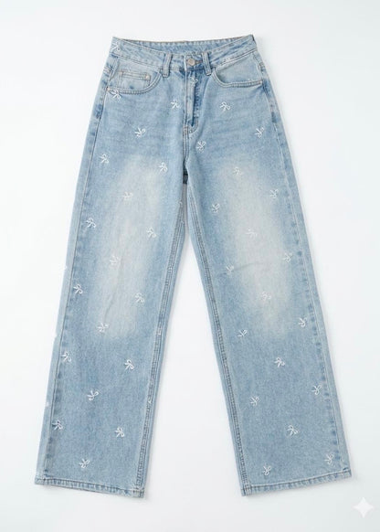 Blue Jeans Multi Bows